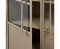 EXHIBIT VITRINEKAST METAAL KHAKI - BePureHome