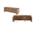 Tv meubel Dallas Naturel Mangohout 165 cm