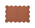 by fonQ Scallop Vloerkleed - Wine Red - Organisch - 120 x 170 cm