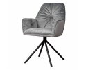 Palma Armstoel - fabric Bluvel 14 grey