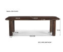 Eettafel Badou 240x100 cm mangohout - Bruin | Livingfurn