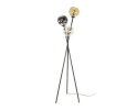 Vloerlamp 3L multi globe - Artic zwart