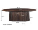Eettafel Salvator ovaal 300 cm - Walnut | Livingfurn