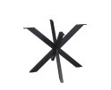 Matrixpoot Rond Zwart 140 cm Koker 4x8 cm