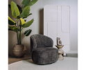 Belvi Fauteuil - fabric AJ3019-20 Dark grey (draaibaar)