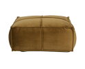 Honey Poef Velvet Honing Geel 60x60 - BePureHome
