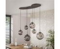 Hanglamp 6L Stellar black series - Artic zwart