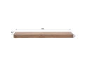 Wandplank Carve 150 - Massief acacia bruin