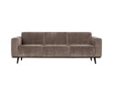 3-zits bank Statement 230cm brede platte rib | Taupe