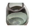 Dave Vaas Glas/hout Blauw/groen 19x15cm - WOOOD Exclusive