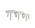 Ronde salontafelset Ohio Zand Mangohout 70 cm