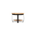 Iron Paras Sidetable Wooden Top 60