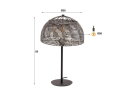Tafellamp &Oslash;35 armor open - Zwart bruin