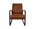 Fauteuil Miami leer - Cognac