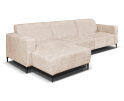 Hoekbank Nolan met Chaise Longue Links &ndash; Cremona Stof - Natural - 275x150x84 cm