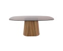 Eettafel Tinto Centro Deens ovaal 215x105 cm - Brons glas