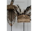 Balinese hoed met schelpen en veren