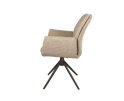 Eetkamerstoel Lisboa poot Moon draaibaar Anodic brown - be amazing papyrus 07