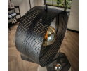 Hanglamp 3L ring geperforeerd - Charcoal