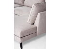 3 seater corner right, fabric Orinoco 23, K460 beige, black leg