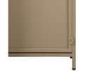 EXHIBIT VITRINEKAST METAAL KHAKI - BePureHome
