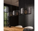 Hanglamp Mara round 3 lampen - Artic zwart