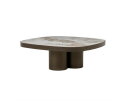 Salontafel Santino 90x90cm - bruin | Eleonora