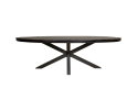 Eetkamertafel Denver Black | Ovaal | 180 cm