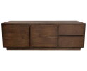 TV dressoir 150 met 2 deuren en 2 lades, Mango Dark Malt - Bloemfontein Collection