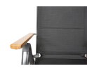 Pisa position chair with woodlook armrest