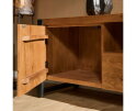 Tv-meubel Britt 110cm mango metaal - Naturel | Meubelplaats