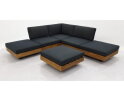 LOS ANGELES LOUNGE MIDDLE PIECE 984  -  STEEL BLACK