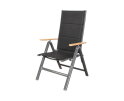 Pisa position chair with woodlook armrest