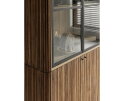 Showcase Lagoon, 2x3 doors,210x130x40 cm, teakwood