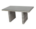 BOLZANO COLUMN TABLE 145X84X66 CM  -  ALU LIGHT GREY