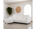 3 seater sofa CL L+R, fabric Abriamo, A920 natural