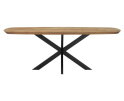DTP home Evo eettafel Deens ovaal teakhout 220x110x76 cm - naturel