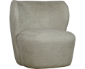 Fauteuil Riley - Naturel - Japandi - 75x82x80 cm