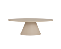 Eettafel Mello ovaal Beton 200x110 cm - Beige
