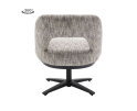 Eetkamerstoel Caldes draaibaar Chenille - TED 8 white-grey