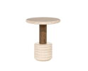 Bijzettafel Kyan 46x46cm - beige | Eleonora