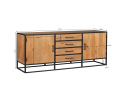 Dressoir Denver | Mangohout en staal | 210 cm