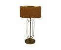 Ovale lampenkap - ø38x19 - Beige/goud - Velours