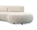 Organische hoekbank Valerie Boucl&eacute; met chaise longue rechts - 276x150x75 cm - Japandi - Beige