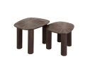 Bijzettafel set/2 XL Maya teak - Teak rust brown