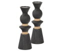 Prem Kandelaar Mango Hout Zwart - WOOOD Exclusive