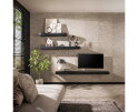 Wandplank 100cm metallic - Grijs