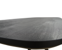 Salontafel Colorado Deens ovaal 130x70 cm - Zwart