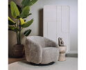 Fauteuil Castro draaibaar stof Haga 30 Beige