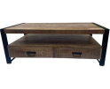 Salontafel Britt met 4 Laden mangohout 120x60x45 cm